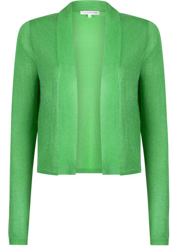 Tramontana Knitted Cardigan Short Bright Green